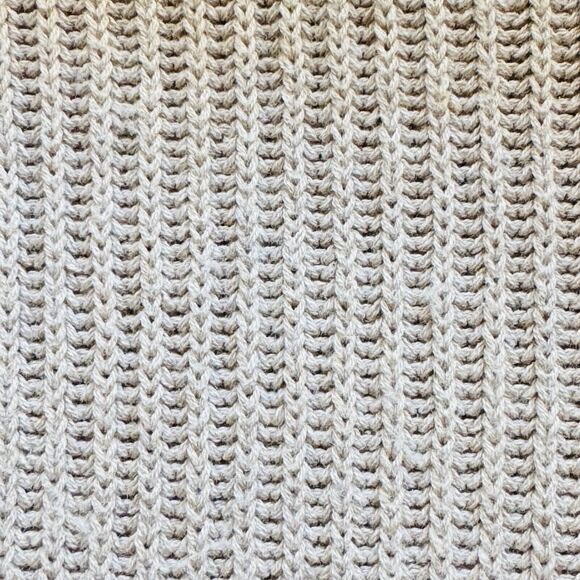 Pact V-Neck Cable Knit Sweater Organic Cotton Wool Size S Beige Sustainable - Picture 3 of 14